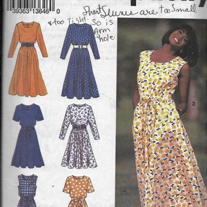Simplicity 8229   Misses/Petites Dress with Variations and Tie Belt      Size 8-14