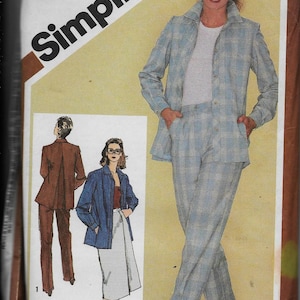 Simplicity 9770   Misses Front-Wrap Skirt, Straight-Leg Trousers, Unlined Jacket   UNCUT