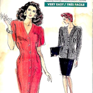 Vogue 7245   Misses/Petite Dress, Tunic and Skirt   (Large Sizes)   Size 18,20,22    Uncut