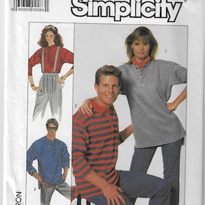 May include: Simplicity sewing pattern number 8180, size small, for making shirts and pants. The pattern includes instructions for using an overlock or serger sewing machine.