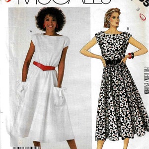McCall&#39;s 2335   Misses Sleeveless Pull Over Dress Size 8  UNCUT