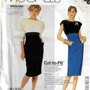 McCall&#39;s 2706  Misses  Dress with Sleeve Variations   Size 8,10,12  Uncut