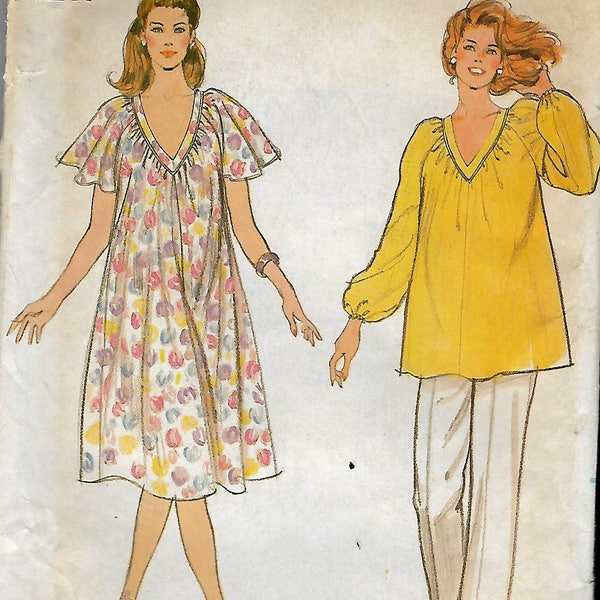 Butterick 3682       Misses Maternity Dress and Tunic     Size 8-12     Uncut