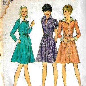 Simplicity 6554   Misses Vintage Short Dress with Variations   Size 14   CUT