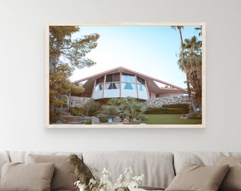 Palm Springs, Elvis, Mid Century, Celebrity Home, Desert Home, Honeymoon House, Palm Trees, California, Desert Print, Palm Springs Print