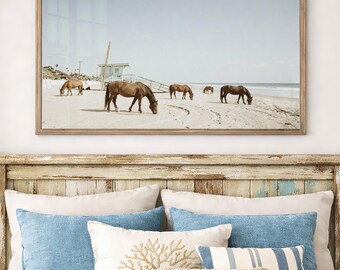 Malibu Western Horse Poster California Beach Wall Art