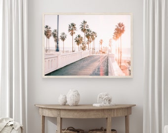 Beach Photography, Beach Pier, California Decor, Surf Print, California Sunset, Summer Print, Girls Room Print, Los Angeles Decor