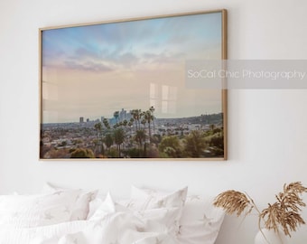 Los Angeles Skyline Photo, Cityscape Print, Landscape Photography, Downtown LA Wall Art, LA Skyline Photo, California Print, City Of Angels