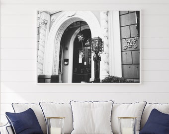 Hollywood Art, Los Angeles Print, Vintage Architecture, Hollywood Blvd, Hal Le Sueur Building, Hollywood Print, Black and White Print
