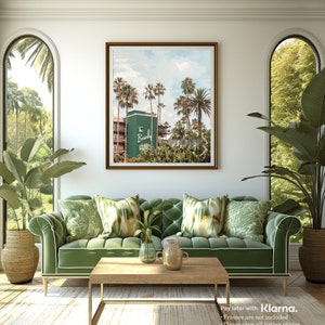 Beverly Hills Hotel Sign, Banana Leaves Print, Old Hollywood Decor, Beverly Hills Print, California Photography, Vintage Hotel Print