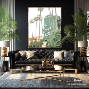 Beverly Hills Hotel, Los Angeles, California, Beverly Hills Print, Palm Trees, Southern California, Vintage Hotel, Pink, Hollywood, Nursery