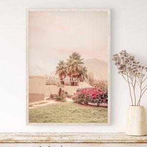 Palm Springs Print, Palm Springs Art, Palm Springs Poster, Palm Springs Sign, Desert Decor, Palm Springs Art, California Prints, Boho Print