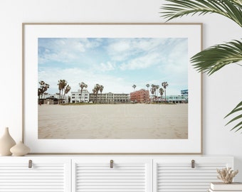 Venice Beach, Ocean Wall Art, Ocean Art, beach decor, Los Angeles, Venice Beach Print, California Print, Ocean Poster, mint, coastal print