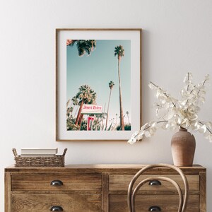 Palm Springs, palm trees, desert photography, desert print, Palm Springs Photo, California, desert decor, Palm Springs Decor, boho print