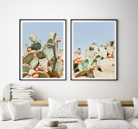 Cactus Photography Modern Cactus Print Desert Landscape | Etsy