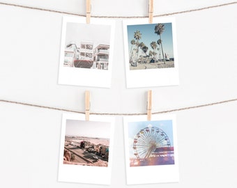 Santa Monica, Venice Beach, Mini Prints, California, Los Angeles, Dorm Prints, beach print, beach decor, California Decor, Santa Monica Pier