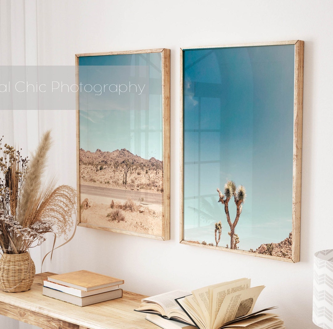 Joshua Tree Print Set, Desert Wall Art, Boho Print, Cactus Print ...