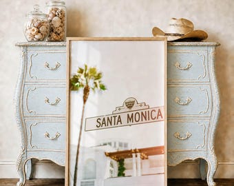 Beverly Hills Poster California Palm Tree Wall Art