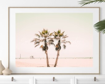 Venice Beach Palm Trees Photo, Los Angeles Print, Travel Photography, Boho Print, Beach Print, Summer Decor, Palm Tree Print, Baby Nursery