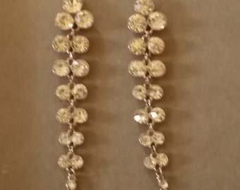 Elen Henderson Swirling Rhinestone Earrings with Pearl Drop main image 0