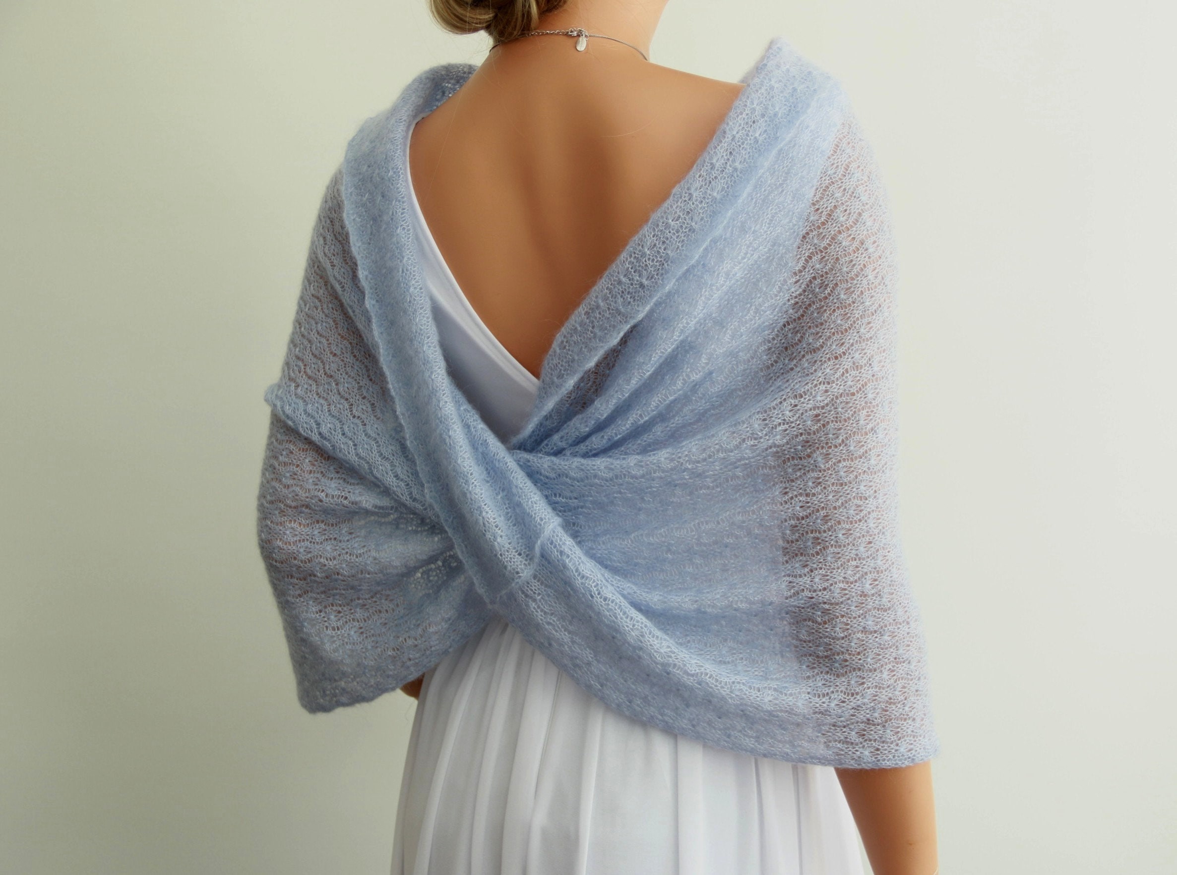 Light blue hotsell shawl for wedding