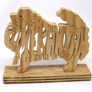 Pomeranian wooden dog puzzle, Pomeranian dog puzzle, wooden dog puzzle Pomeranian, small dog wooden puzzle, Pomeranian wooden dog puzzle