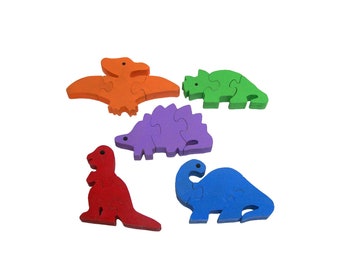 Dinosaur puzzle, wooden dinosaur puzzle, stocking stuffers for kids, dinosaur animal toys, wooden puzzles for kids, wooden puzzles for child