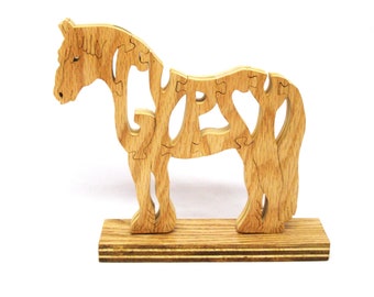 Gypsy vanner horse, Gypsy horse, horses, wooden name puzzles, wooden animal shaped puzzles, handcrafted wood puzzles, home decor,