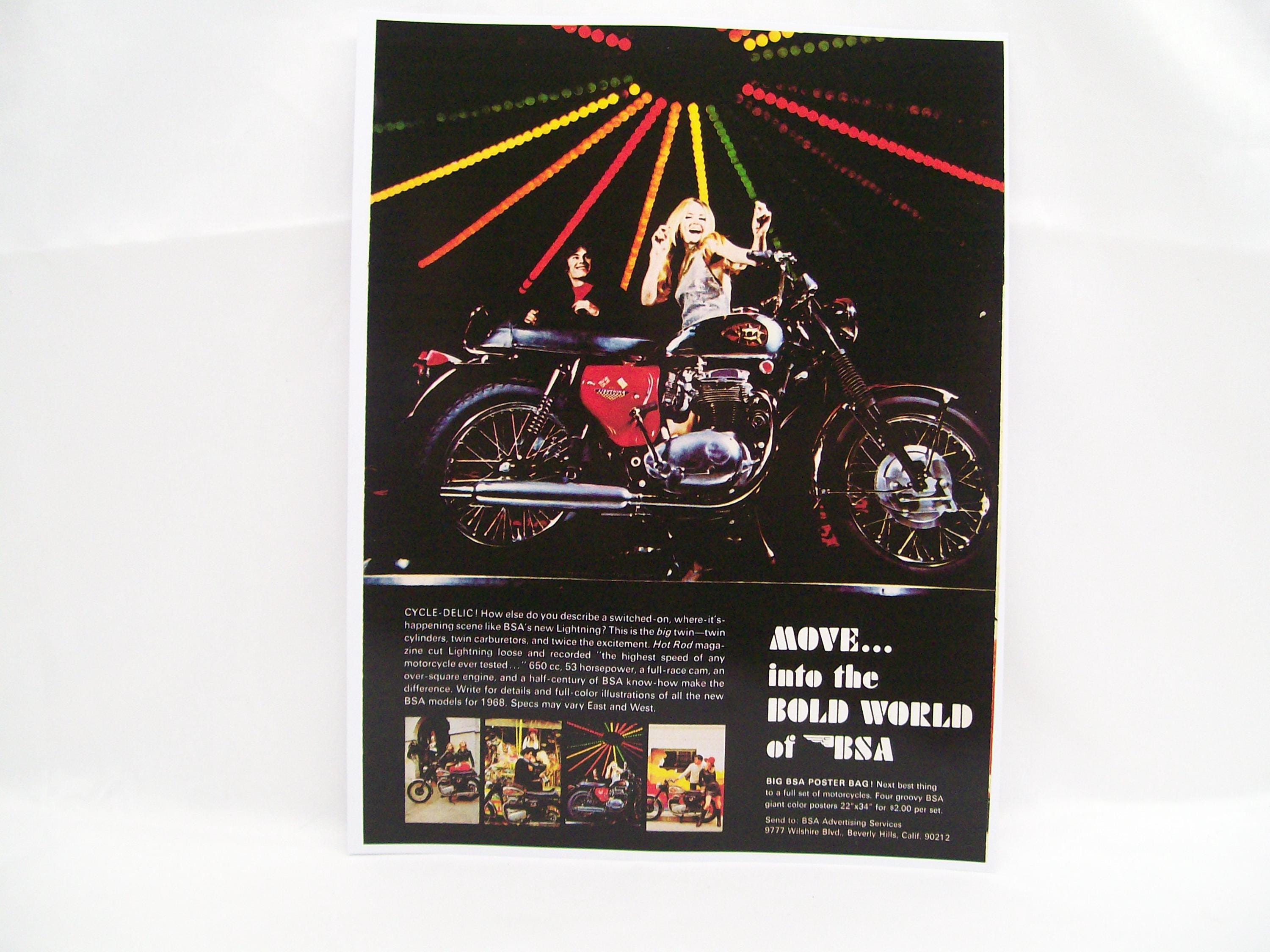 Bsa Motorcycle Memorabilia - Etsy