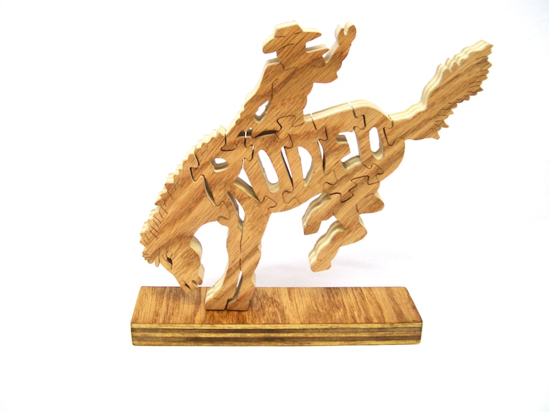 Handmade Wooden Jigsaw Puzzle - Number Horse