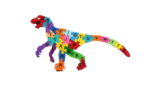 Alphabet Dinosaur - Wooden Animal Puzzle