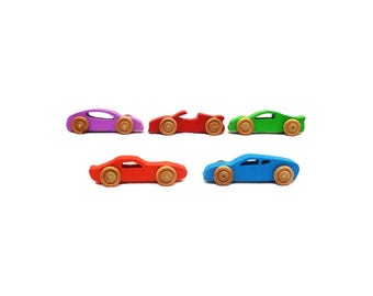wooden toy cars, wooden toy car set, kids stocking stuffers