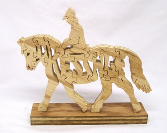 Horse Dressage, Dressage, show horse, animal puzzles, wooden shaped animal puzzles, home decor, horses, handcrafted wood puzzles,