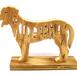 Rhodesian Ridge Back, Ridgeback dog puzzle, Rhodesian Ridgeback dog puzzle, wooden dog puzzle Rhodesian Ridgeback,  Rhodesian Ridgeback dog