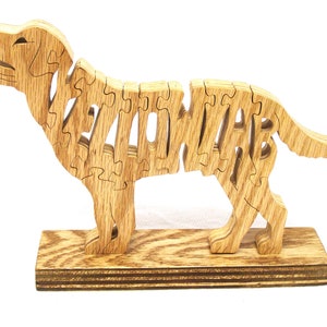 Yellow Labrador Retriever wooden dog puzzle, Yellow Lab Labrador dog puzzle, wooden hunting dog puzzle, Wooden retriever hunting dog puzzle,