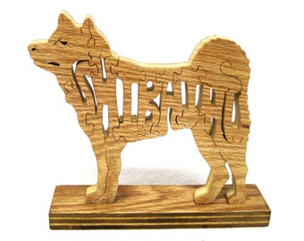 Shiba inu dog puzzle, Shiba inu or Mame Shiba dog puzzle, wooden dog puzzle Shiba inu, wooden Shibainu dog puzzle, hunting dog puzzle,