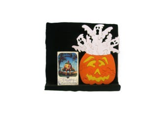 Halloween Pumpkin and Ghost puzzle wooden