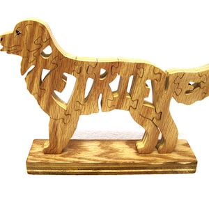 Retriever dog puzzle, Retriever wooden dog puzzle, wooden dog puzzle Retriever, hunting dog puzzle, dog puzzle, wooden animal shaped puzzle