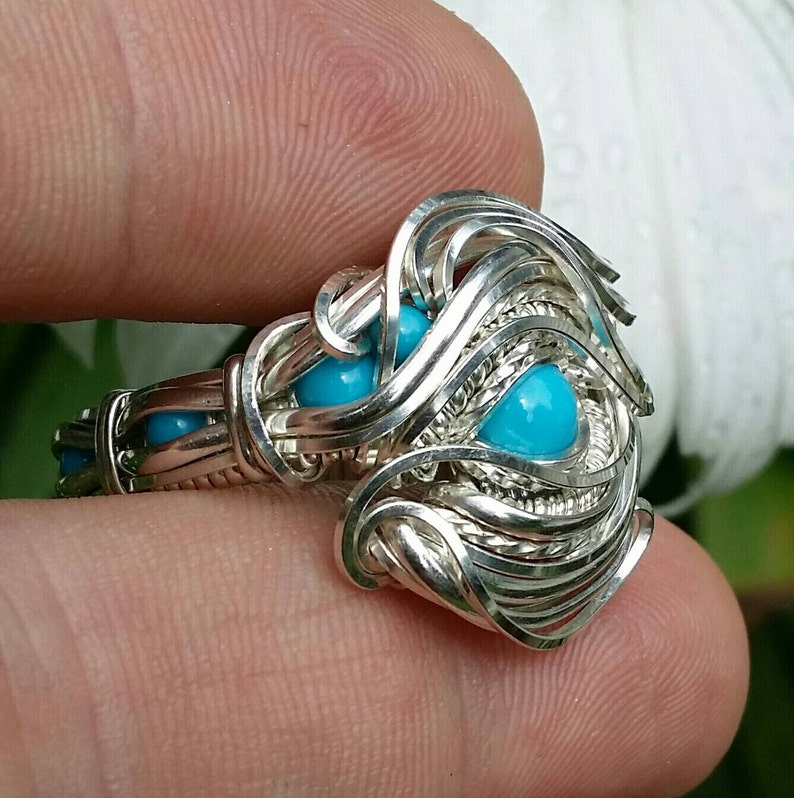Size 9.5 Sleeping Beauty Turquoise Ring | Etsy
