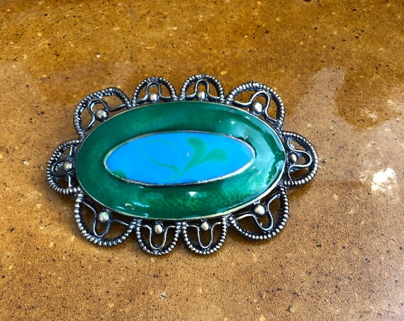 Antique Enamel BArrette