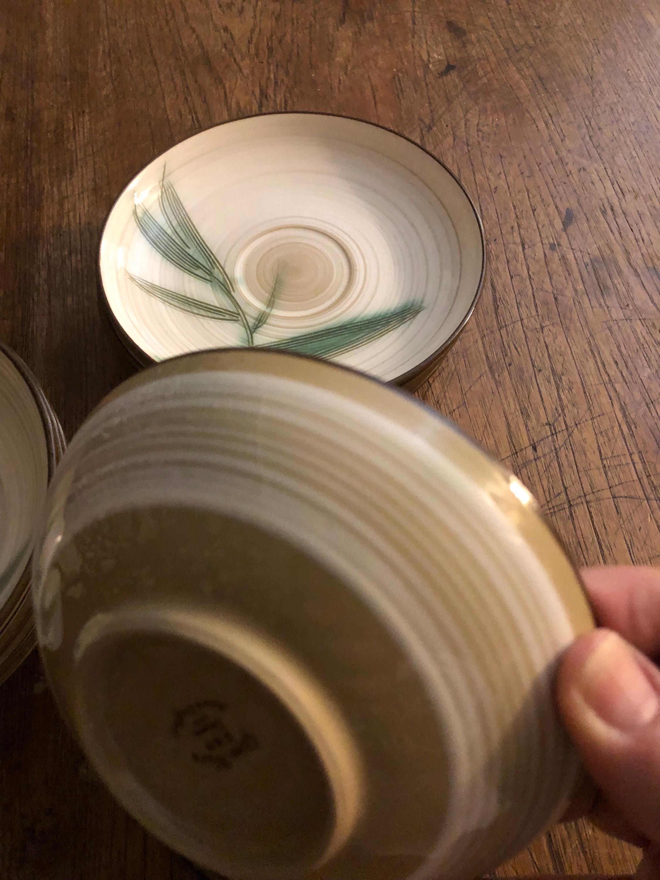 RARE COLLECTIBLE 1950s Japan Bamboo Set of 12 Dishwear Value 300+
