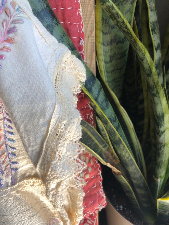 Beautiful Vintage Pastel Mexican Smock Dress - image 6