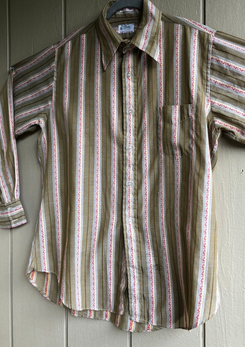 Vintage 1970s Oxford Mens Flowery