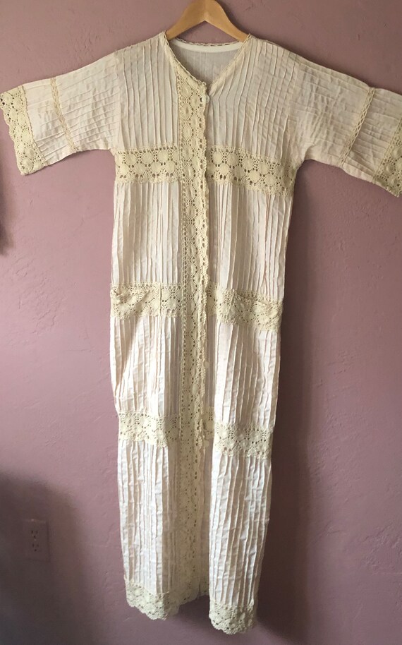 Pale Blush Mexican wedding dress All cotton circa… - image 5