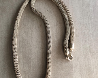 Vintage Snake Tube chain Necklace 94