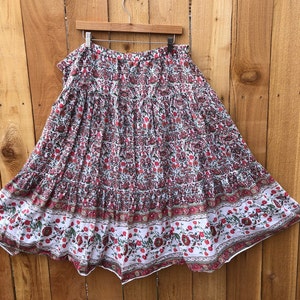 Plus Size India boho Hippy Festival Summer Dancing Skirt Size 16