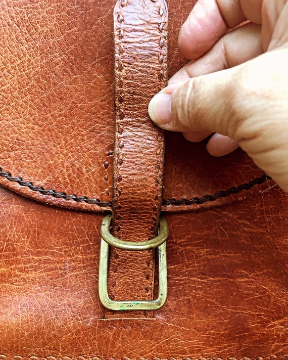 Handmade Handstitched Leather Satchel - image 3