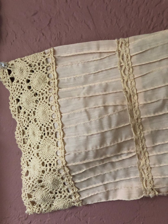 Pale Blush Mexican wedding dress All cotton circa… - image 4