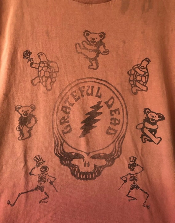 Faded Grateful Dead dyed T-shirt size small hand … - image 2
