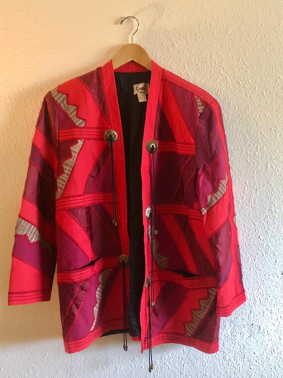 Handmade Native American design patchwork Jacket … - image 1